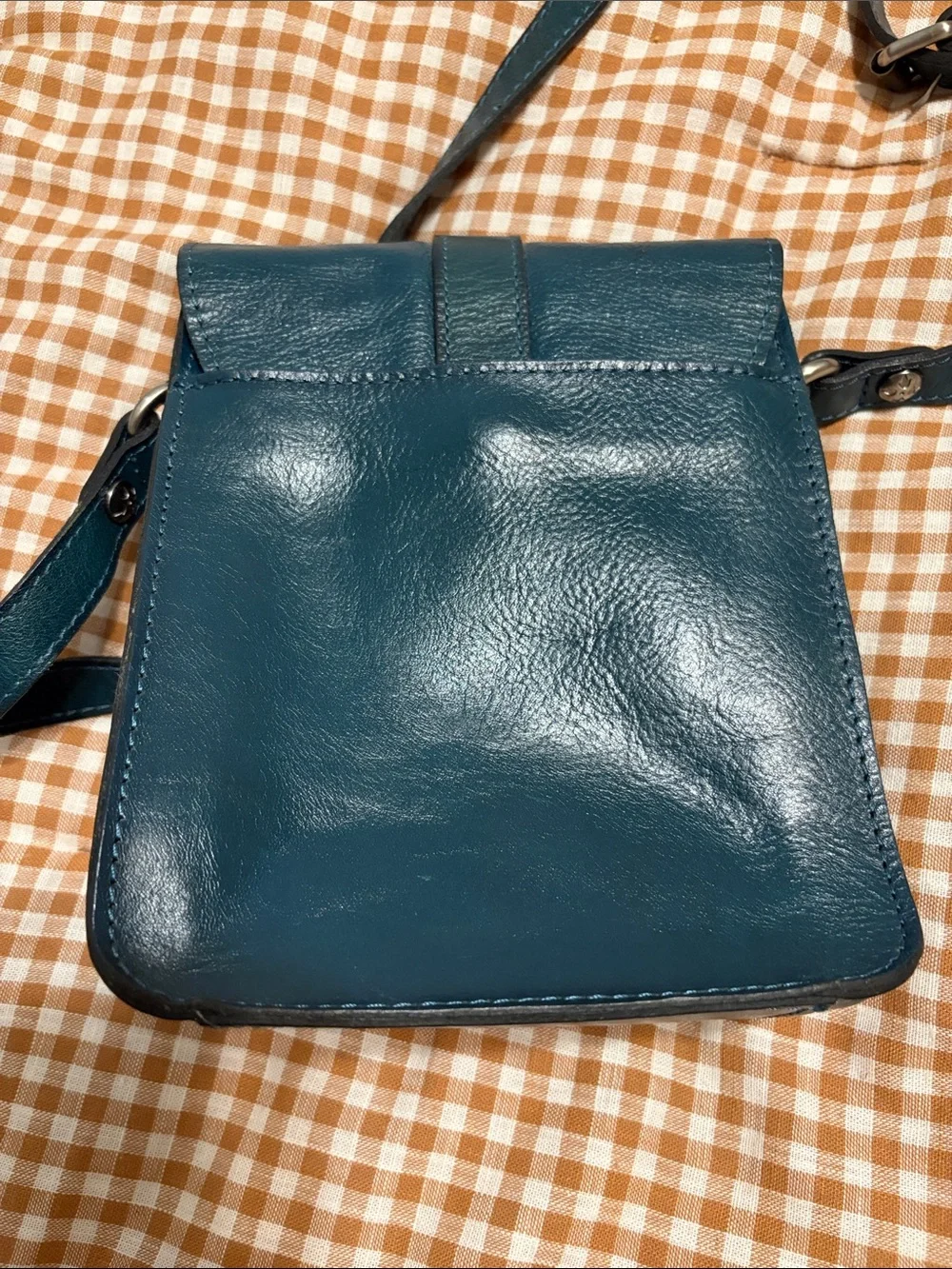 Patricia Nash Leather Crossbody Bag in Deep Teal - Picture 7 of 7
